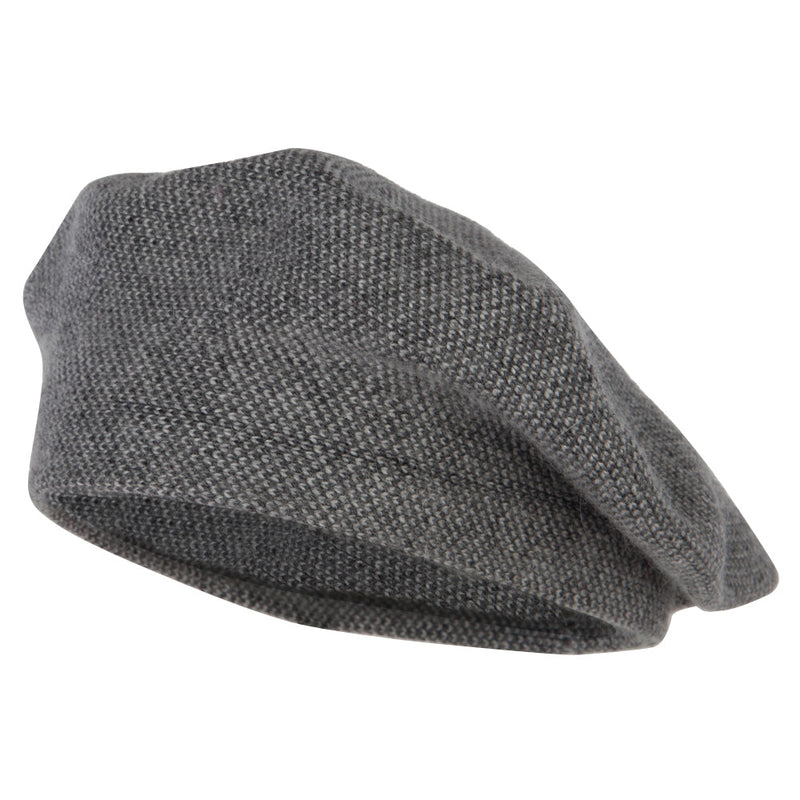 Ladies Acrylic Angora Wide Brim Edge Beret Hat