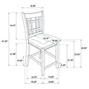 Danford - 5 Piece Counter Height Dining Set With Upholstered Stools - Espresso by HouseOfZazla