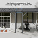 12'x16' Hardtop Lean-To Gazebo with Gutters by HouseOfZazla