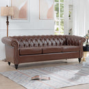 Rolled Arm Chesterfield 3 Seater Sofa by HouseOfZazla