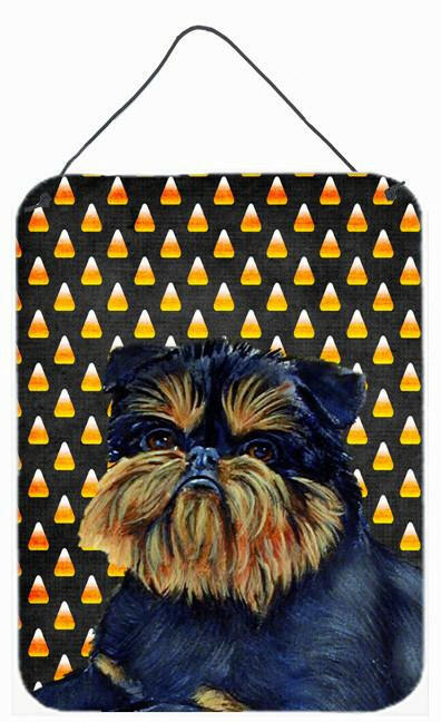 Brussels Griffon Candy Corn Halloween Portrait Wall or Door Hanging Prints