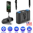 Wearable Waist Fan with 16000mAh Power Bank & Dual Turbines
