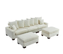 5 Seater Oversized Convertible L & U Shaped Couch by HouseOfZazla