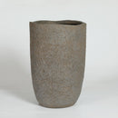 Round Concrete Planter Set of 2, Large Indoor & Outdoor Planter Pots by HouseOfZazla