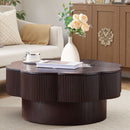 Modern Plum Blossom Shaped Coffee Table With Storage by Unique Piece Furniture
