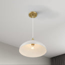 Astral - Single Light Pendant Lamp For Entrance Kitchen Island - Gold / White by HouseOfZazla