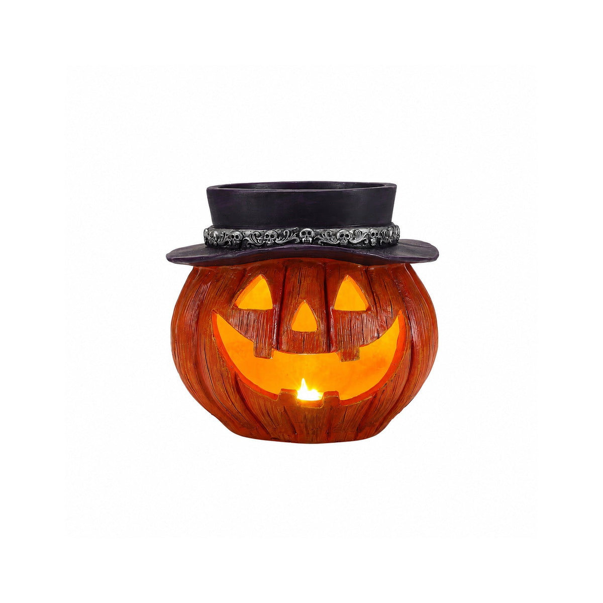 Halloween Pumpkin Candy Bowl With Witch Hat, photo 5 of 10