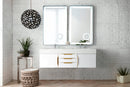 James Martin Columbia 59" Floating Double Bathroom Vanity, Glossy White