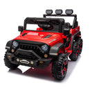 24V Ride On Large PickUp Truck car for Kids,ride On 4WD Toys with Remote Control,Parents Can Assist in Driving,Bluetooth music version,Pickup truck design with spacious storage in the rear.