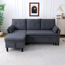 L-Shaped Reversible Chaise Sectional Sofa With Storage