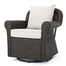 Amaya Outdoor Swivel Rocker Chair with Water Resistant Cushions by HouseOfZazla