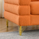 3-seater + 2-seater Combination sofa.ORANGE teddy