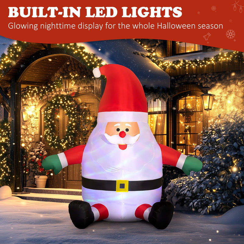 Outsunny Inflatable Christmas Santa Claus, photo 5 of 9