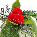 7" Iced Pinecone Ornaments – Set of 6