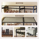 Garment Rack With Shelves, 2 Wicker Drawers, 4 Hooks, Organizer by Unique Piece Furniture