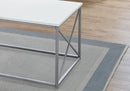 Table Set, Coffee, End, Side, Accent, Living Room, Contemporary, Modern (Set of 3) - White by HouseOfZazla