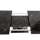 Modern Rectangle Dining Table With Stretchable TopAnd X Shape Legs by HouseOfZazla