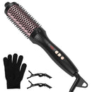 3 In 1 Thermal Brush Hair Curler Brush Hair Curler Straightener with 10 Heating Levels 30S Fast Heating Fit for All Hair Types for Home Travel