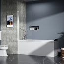Bathtub Screen Framless Shower Door Tempered Glass Shower Panel - Transparent by HouseOfZazla