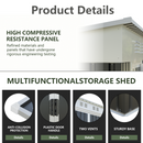 6x4 Ft Garden Shed for Patio and Outdoor Storage by HouseOfZazla