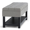 Saxon - Upholstered Transitional Storage Ottoman Bench by Unique Piece Furniture