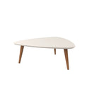 Utopia - Triangle Coffee Table - Off White by HouseOfZazla