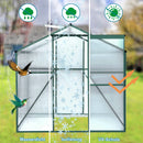 Polycarbonate Greenhouse - 6'x8' Heavy Duty Walk-in Plant Garden Greenhouse