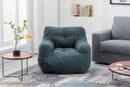 Soft Teddy Fabric Tufted Foam Bean Bag Chair With Teddy Fabric by HouseOfZazla