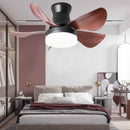 28 Inch Ceiling Fans with Lights and Remote, Modern Indoor Outdoor Ceiling Fans with Light, 5 Blades Ceiling Fan Light with DC Motor for Bedroom, Living Room, Kitchen, Office