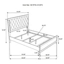 Taraval - Queen Upholstered Panel Bed - White