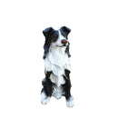 Outdoor Garden Border Collie Dog Statue Greeter