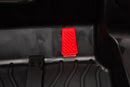12V7A*1 30W*4 Four-Wheel Drive Seat One Button Start, Forward And Backward, High And Low Speed, Music, Front Light, Power Display, Two Doors Can Open, 2.4G R / C, Seat Belt Four Wheel Absorber by HouseOfZazla