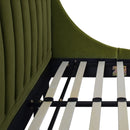 Aspen - Vertical Tufted Modern Headboard Platform Bed Set by HouseOfZazla