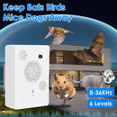 2Pack 2026 Upgraded Rechargeable Ultrasonic Bat Repellent Indoor Outdoor Bird Mouse Dog Deterrent Device with 3 Ultrasonic Speakers for Attic Porch Ho