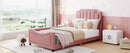 Upholstered Daybed With Classic Stripe Shaped Headboard by HouseOfZazla