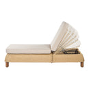 Adjustable Outdoor Wicker Chaise Lounge Chairs Set of 2