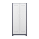 Lockers With Locking Doors, Adjustable Shelves, High Broom Tool Storage Cabinet by HouseOfZazla