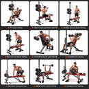 Multi-Functional Weight Bench with Pulley System and Adjustable Backrest