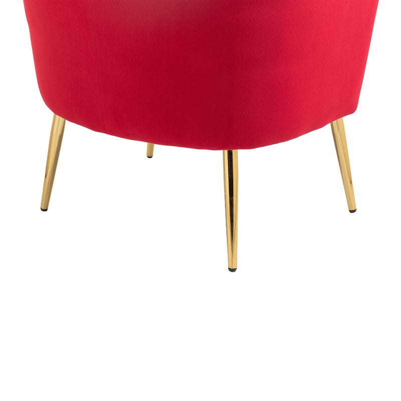 Accent Chair, leisure single chair with Golden feet
