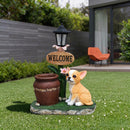 Sitting Corgi Dog Planter Outdoor Decor by HouseOfZazla