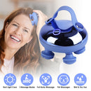 Electric Scalp Massager Rechargeable Head Mssager IPX7 Waterproof Dog Cat Massager with Red Light 3 Modes 3 Types of Massage Claws for Men Women Elder
