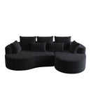 Curved Oversized Sectional Sofa With Extra Deep Seat by HouseOfZazla