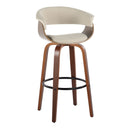 Vintage Mod - Mid Century Modern Fixed Height Barstool With Swivel & Round Footrest (Set of 2) by HouseOfZazla