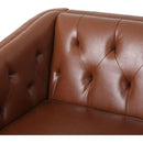 81" PU Sofa,Tufted Back,Solid Wood legs,Living Room and Study