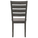 Padded Seat Side Chairs With Tapered Slats (Set of 2) by HouseOfZazla