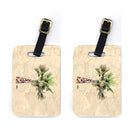 Palm Tree Luggage Tag