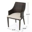 Hillhurst Outdoor Chair Set of 2 with Weather Resistant Cushions by HouseOfZazla