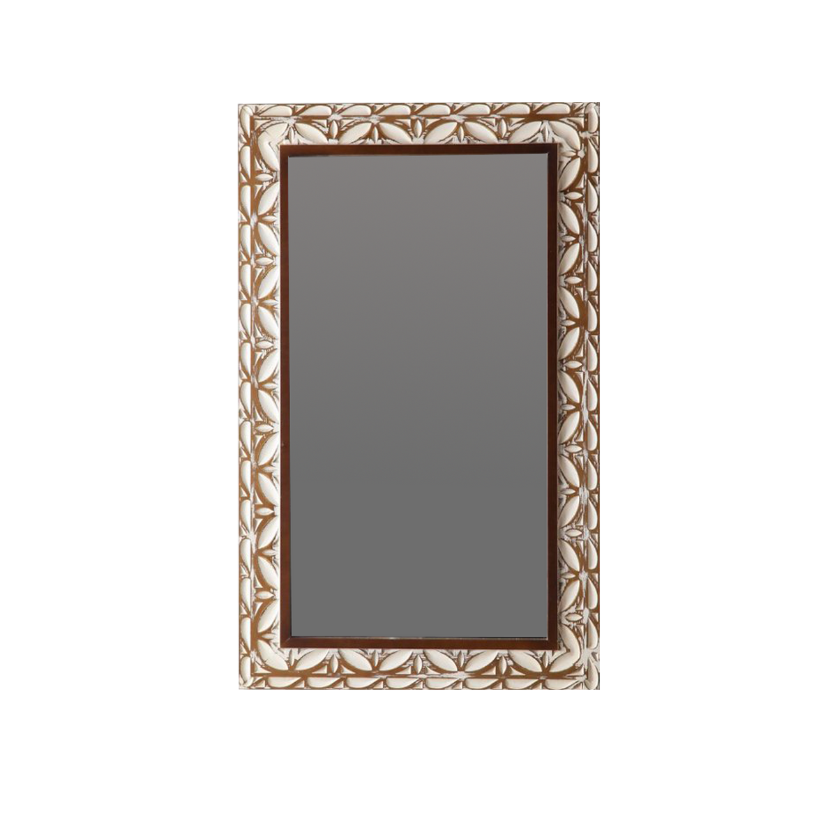 29.13"×47.24" Rectangular Carved Leaf Wall Mirror, photo 9 of 9