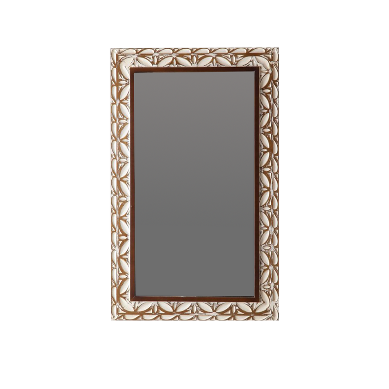 29.13"×47.24" Rectangular Carved Leaf Wall Mirror, photo 9 of 9