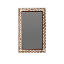 29.13"×47.24" Rectangular Carved Leaf Wall Mirror